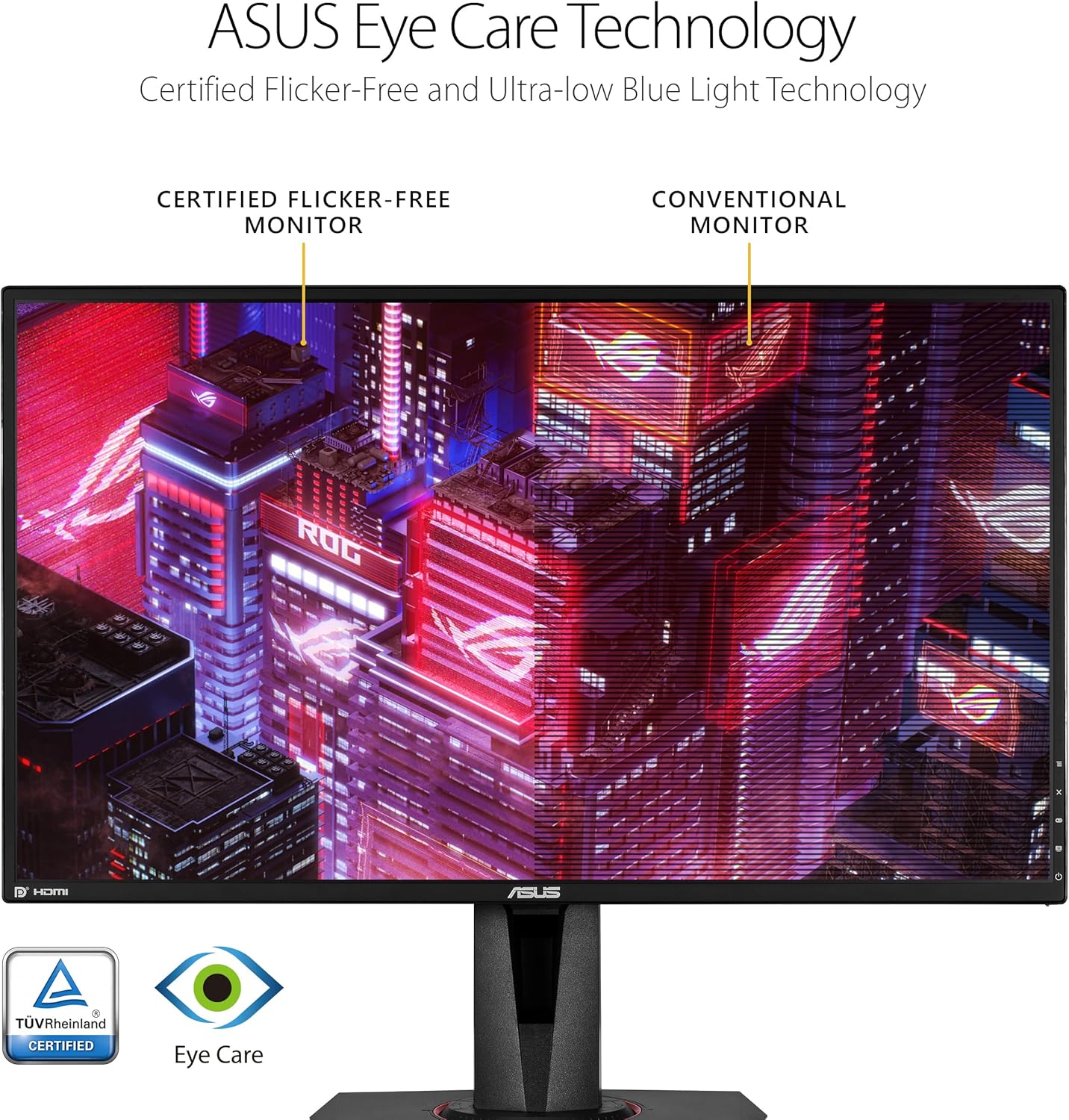 ASUS TUF Gaming 27" 2K HDR Gaming Monitor (VG27AQ) - QHD (2560 x 1440)  165Hz (Supports 144Hz)  1ms  Extreme Low Motion Blur  Speaker  G-SYNC Compatible  VESA Mountable  DisplayPort  HDMI Black