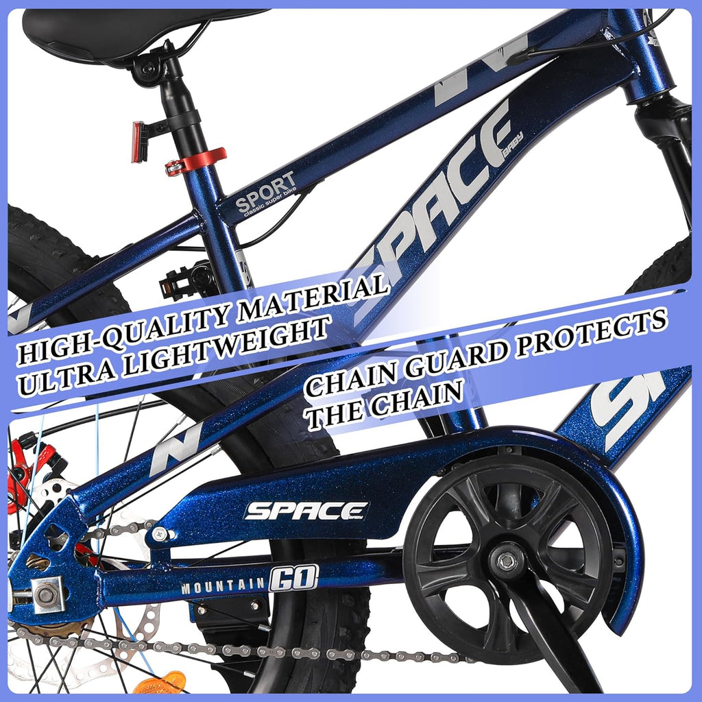 Kids Bike-18 20 Inch Bike for Boys and Girls Bicycle with Adjustable Seat and Handbrake, Bikes for Kids 7-13
