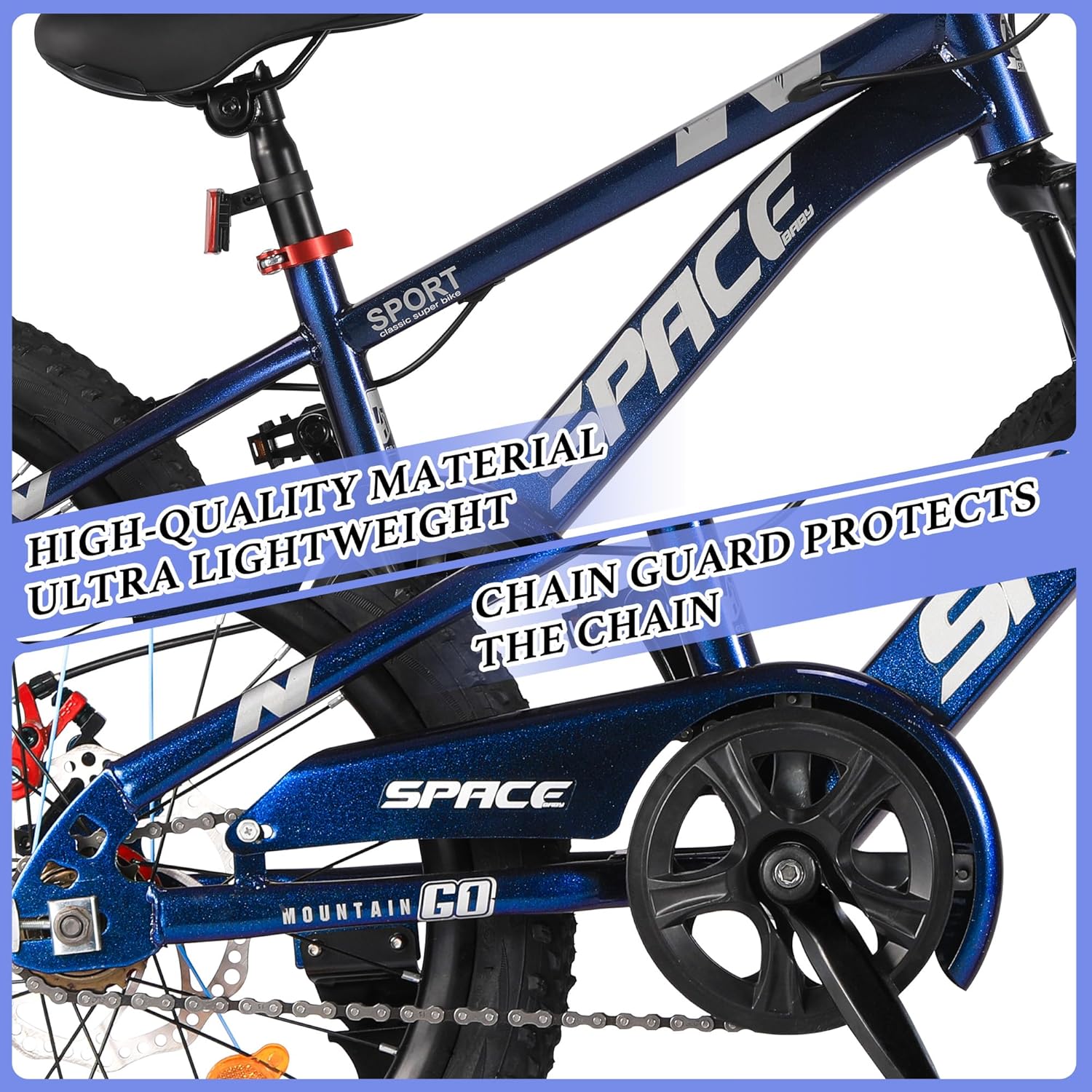 Kids Bike-18 20 Inch Bike for Boys and Girls Bicycle with Adjustable Seat and Handbrake, Bikes for Kids 7-13