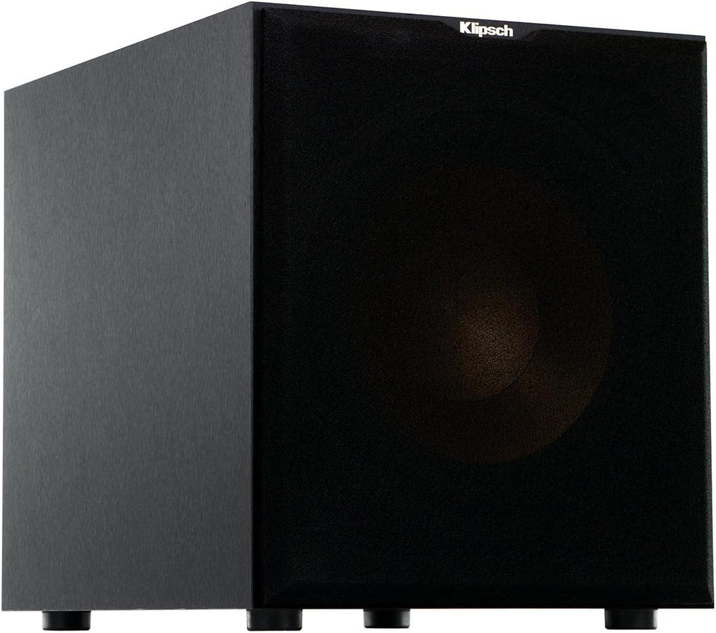 Klipsch R-12SW Powerful Deep Bass Front Firing 12" Copper-Spun Driver 400W Digital Power Subwoofer 14" X 18.5" X 16"