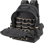 CLC Work Gear PB1133 38 Pocket Molded Base Tool Backpack, Black/Blue