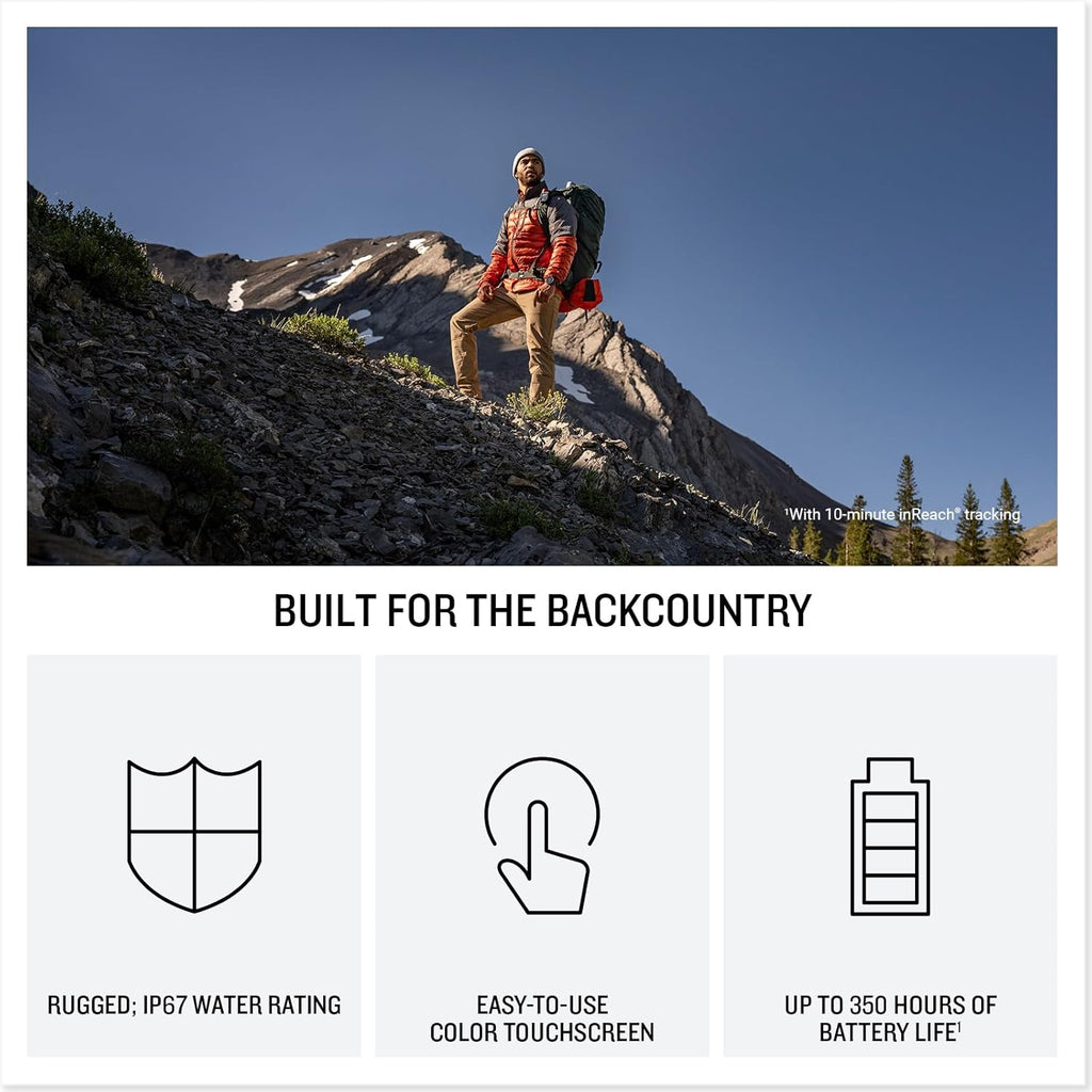 Garmin inReach® Mini 3 Plus  Rugged Global Satellite Communicator with Touchscreen Texting  Photo & Voice Messaging  Emergency SOS Messages & Battery Up to 350 Hours with 10-min inReach® Tracking