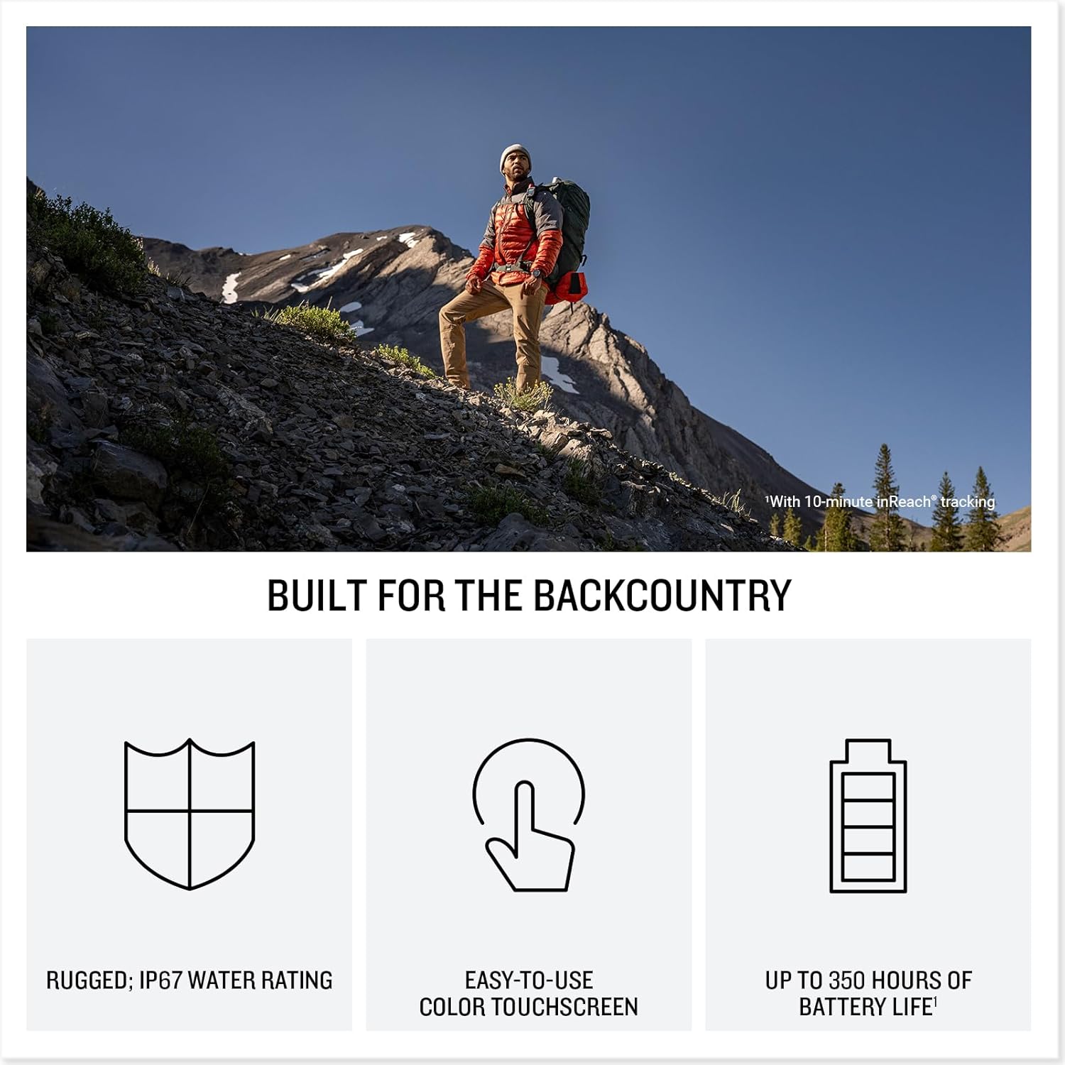 Garmin inReach® Mini 3 Plus  Rugged Global Satellite Communicator with Touchscreen Texting  Photo & Voice Messaging  Emergency SOS Messages & Battery Up to 350 Hours with 10-min inReach® Tracking