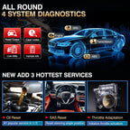 LAUNCH CRP123 V2.0 OBD2 Scanner-2026 New Model Engine/ABS/SRS/Transmission Diagnostic Scan Tool SRS Airbag Code Reader,3 Reset Oil Service/Throttle Relearn/SAS Reset,Lifetime Free Update