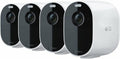 Arlo VMC2430-100NAR Essential Spotlight Wireless Camera (4 Pack) 1080p Video  Color Night Vision  2 Way Audio  Direct to WiFi No Hub Needed – White (Renewed)