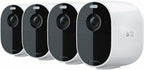 Arlo VMC2430-100NAR Essential Spotlight Wireless Camera (4 Pack) 1080p Video  Color Night Vision  2 Way Audio  Direct to WiFi No Hub Needed – White (Renewed)