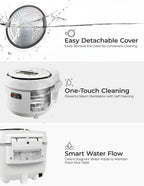CUCKOO Micom Rice Cooker 8-Cup Uncooked / 16-Cup Cooked with Nonstick Inner Pot, Large Rice Maker with 9 Menu Options, Fuzzy Logic Technology, Auto Clean Mode, LCD Display, White (CR-0810F)