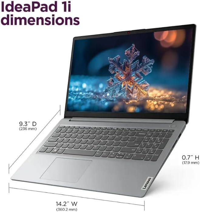 Lenovo IdeaPad 15.6" Laptop  20GB RAM 1.6TB Storage (1TB SSD+128GB eMMC+512GB SD Card)  Windows 11 with 1-Year Microsoft Office 365 Included  Intel Celeron Processor  PLUSERA Earphones  Cloud Gray