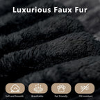 157.5" Cloud Couch Oversized Modular Sectional Sofa for Living Room,Modern Sofa with Deep Seat .8 Seater Boneless Couch with 2 Ottoman,Comfy Upholstered Couches for Apartment, Studio, Office,Black