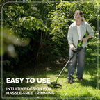 Greenworks 24V 13" Brushless String Trimmer, 2-in-1 Trimmer/Edger with Auto-Feed, 4.0Ah Battery, 65W Type-C Charger, 10 Blades, 3-Year Warranty, Powers 200+ Tools
