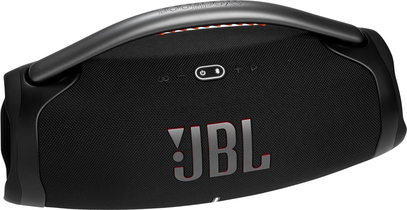 JBL Boombox 3 - Portable Bluetooth Speaker - Black (Renewed)