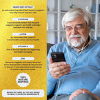 Golden After 50 VpMax-9 - Sight Care and Antioxidant Supplement with Eye Vitamins, Lutein, Lycopene and Bilberry Extract - 6 Bottles