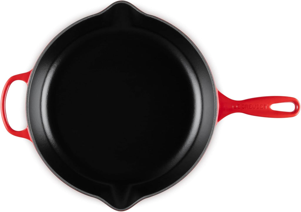 Le Creuset Enameled Cast Iron Signature Iron Handle Skillet, 11.75", Cerise