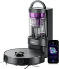 Eureka E20 Robot Vacuum with Bagless Self Emptying Station, Robotic Vacuum and Mop Combo, 45-Day Capacity, Upgraded 8000Pa Suction and Anti Hair-Tangling Brush, LiDAR Navigation, App Control