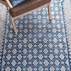 SAFAVIEH Brentwood Collection Area Rug - 9' x 12', Navy & Beige, Traditional Oriental Distressed Design, Non-Shedding & Easy Care, Ideal for High Traffic Areas in Living Room, Bedroom (BNT899N)