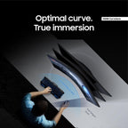 SAMSUNG 34' Odyssey G5 Ultra-Wide Gaming Monitor with 1000R Curved Screen  165Hz  1ms  FreeSync Premium  Large Display  Eye Comfort  Multiple Ports  WQHD  LC34G55TWWNXZA  Black