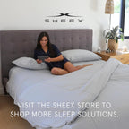 SHEEX - Original Performance Sheets Set (King/California King) Graphite - Cooling Sheets - Moisture Wicking - 1 Flat Cooling Sheet, 1 Fitted Cooling Sheet, 2 Pillow Covers - Wrinkle Free - Sleep Aid