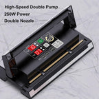 MAGIC SEAL 16-Inch Nozzle Vacuum Sealer for Food Storage - Works with Mylar & Smooth/Non-Textured Bags, No Textured Bags Needed, 250W, 8mm Extra-Wide Seal - MS180