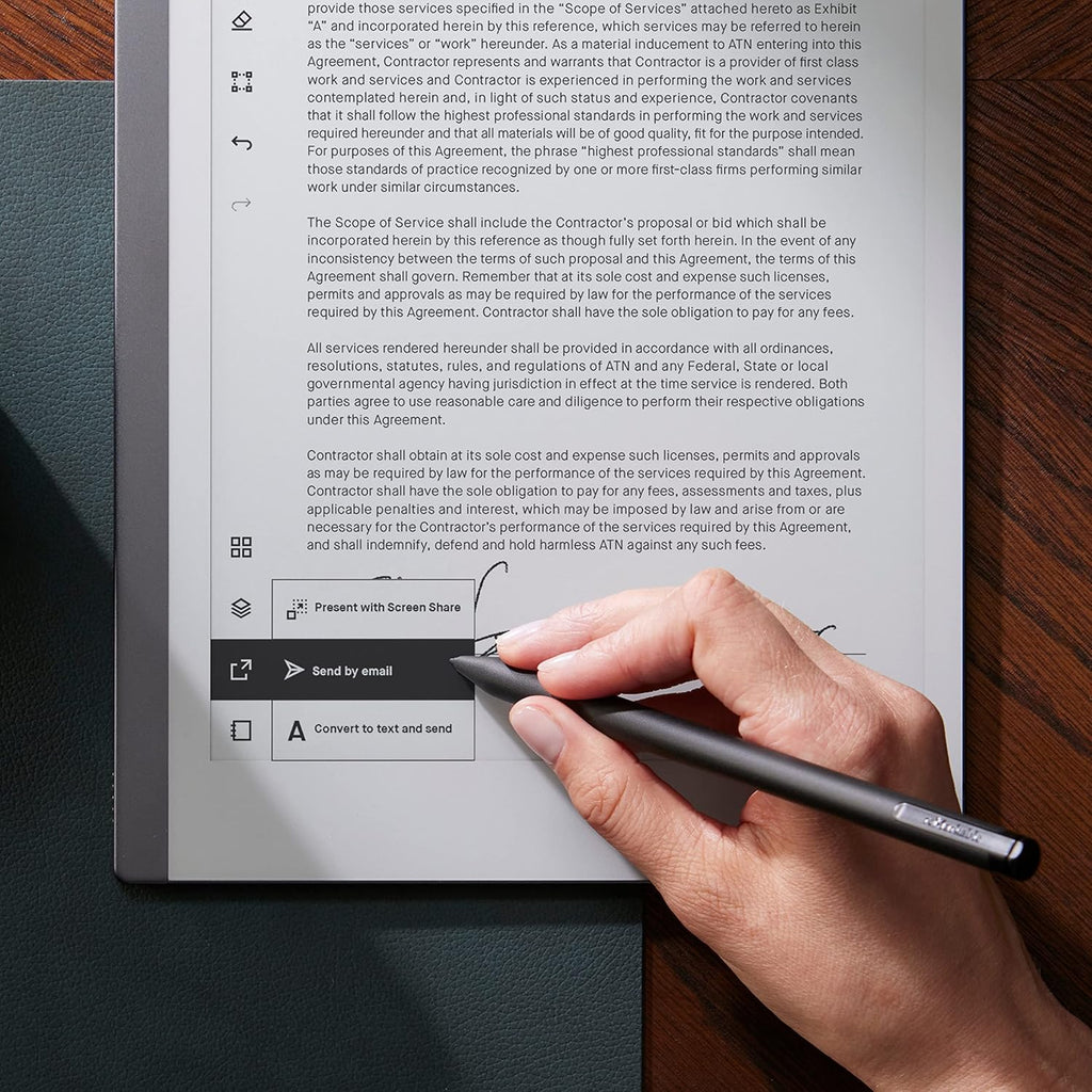 reMarkable Starter Bundle – reMarkable 2 is The Original Paper Tablet | Includes Black and White 10.3” Writing Tablet  Marker Plus Pen with Built-in Eraser