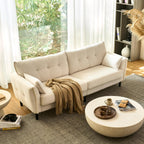 85.8" Modern Loveseat Sofa, Love Seat Couches for Living Room, Button Tufted Upholstered Furniture, Solid & Easy to Install Small Couch for Bedroom Office Apartment
