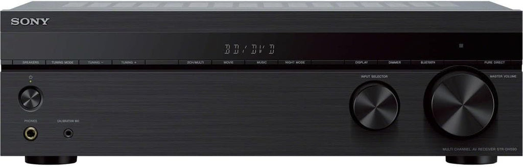 Sony STRDH590 5.2 Channel Surround Sound Home Theater Receiver: 4K HDR AV Receiver with Bluetooth Black