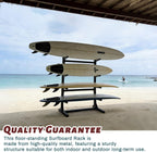 4 Layer Surfboard Rack Surfboard Storage Rack Ski Storage Rack Can Hold Various Surfboard, Standing Paddle Board, Snowboard And Hanging Diving Suits, Life Jackets Etc.and other Water Sports Equipment