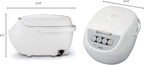TIGER JBV-A10U 5.5-Cup (Uncooked) Micom Rice Cooker and Warmer with Tacook Food Steamer Cooking Tray Technology, White