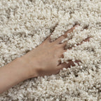 SAFAVIEH Area Rug 8x10 - Arizona Shag Collection - Large - Ivory & Beige, Moroccan Boho Design, Non-Shedding & Easy to Clean, Ideal for Living Room, Bedroom, Dining Space (ASG741A)