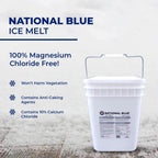 National Blue Ice Melt and Snow Salt 50lb Bucket - Fast Acting Ice Melter - Pet  Plant and Concrete Friendly  Environmentally Safe - Free of Magnesium Chloride - Melts to -15°F