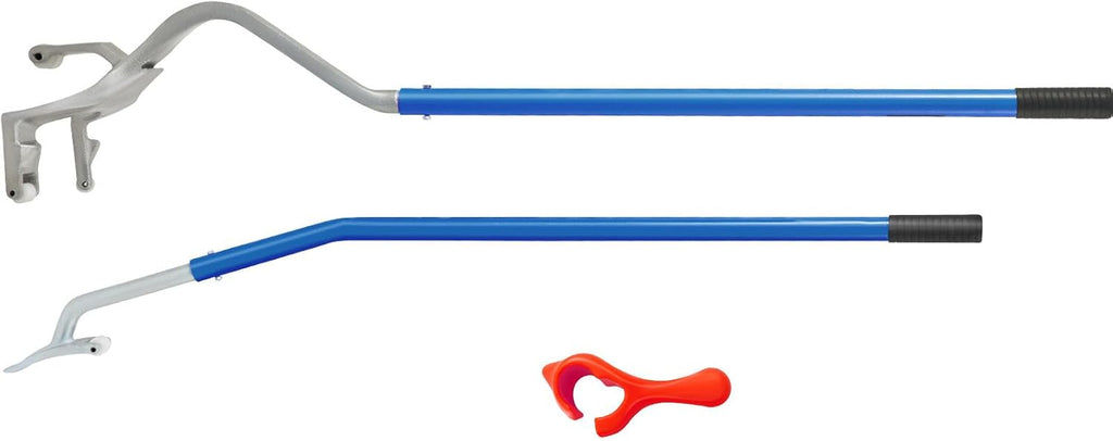VEVOR Tire Mount Demount Tool 22.5" to 24.5" Tire Changer Steel Bead Breaker Extra Bead Holder Tubeless Truck Manual Tire Changing Tools for Car Repairing(Blue)