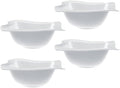 Villeroy & Boch New Wave Bowl, Set of 4, Premium Porcelain, Made in Germany, 20 oz Capacity