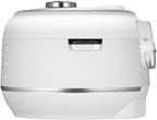 Cuchen 10-Cup Premium IH Pressure Rice Cooker with 316Ti Stainless Steel Inner Pot, 2.1 Bar High Pressure for Multi-Grain & Canning, Auto Steam Clean, White (CRT-RPD1010IEWUS)