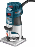 BOSCH PR20EVS Colt 1.0 HP Variable-Speed Palm Router - 5.6 Amp Motor, Soft Start, Constant ResponsCircuitry, Ergonomic Grip, Rugged Aluminum Base, Fixed, Quick-Clamp System, 1/4" Collet