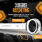 TIGHTSPOT 1-5/8 Inch Ratchet Combination Wrench with Precision Movement and Hardened, Polished Steel for Projects with SAE Tight Spaces