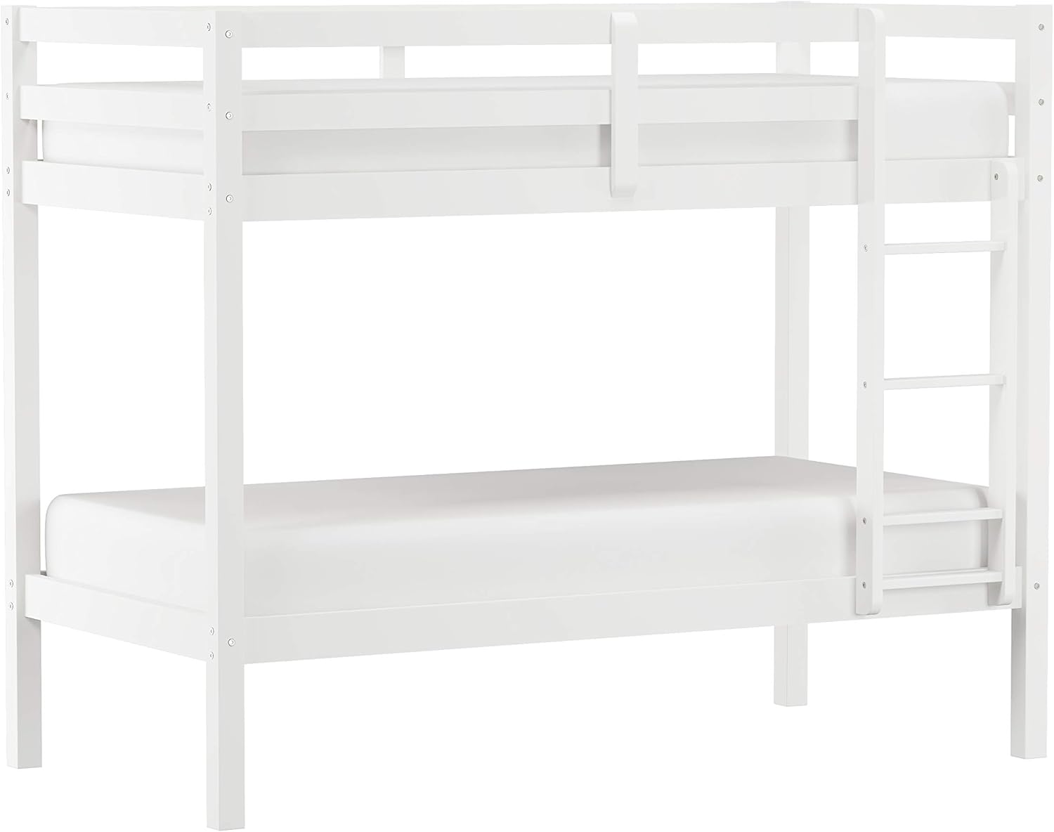 Hillsdale Kids and Teens Caspian Twin Bunk Bed, Twin/Twin, White
