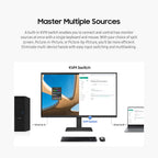 SAMSUNG 24" ViewFinity S6 (S60UD) Series QHD High Resolution Computer Monitor  100Hz  HDR10  USB-C  Built-In LAN Port  Daisy Chain Support  Easy Setup  Height Adjustable Stand  LS24D606UANXZA  2024