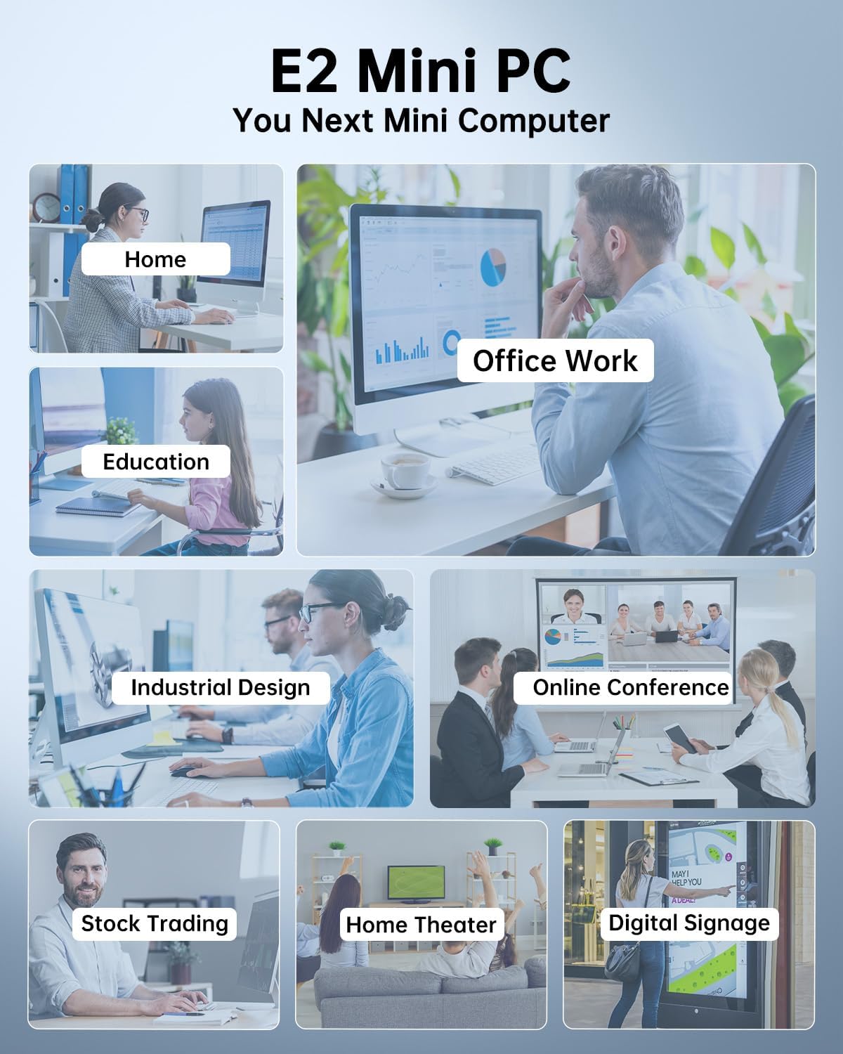 KAMRUI Essenx E2 Mini PC  16GB RAM 512GB SSD Mini Computers 12th Alder Lake N97 (Beat N150 up to 3.6GHz) Micro PC  HDMI+DP1.4 Dual 4K UHD Small PC Gigabit Ethernet WiFi BT Home/Office Mini Desktop pc