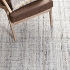 SAFAVIEH Abstract Collection Area Rug - 9' x 12', Camel & Black, Handmade Wool & Viscose, Ideal for High Traffic Areas in Living Room, Bedroom (ABT141C)