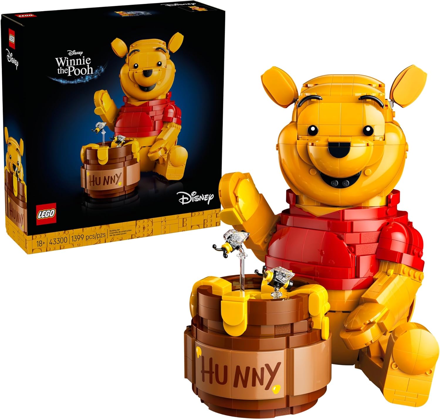 LEGO Disney Winnie The Pooh Building Set - Home, Office or Book Shelf Decor for Adult Fans, Ages 18+ - W/Eeyore Figure - Collectible Disney Gift - 43300