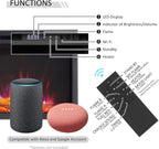 LegendFlame 60" W Smart Wall Mount & in Wall Recessed Electric Fireplace Insert, Heater 750W/1500W, Multi Colors of Flame & Fuel Bed, Alexa/Google Assistant Enabled