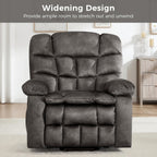Power Lift Recliner Chair for Elderly with Vibration Massage and Lumbar Heating, Overstuffed Electric Lift Chair with 2 Side Pockets and Cup Holders, USB & Type-C for Living Room, Textile Black