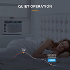 ROVSUN 5000 BTU Window Air Conditioner, Window AC Units with Mechanical Controls & Easy Install Kit, Ideal for Rooms up to 150 Square Feet, 115V/60Hz, White