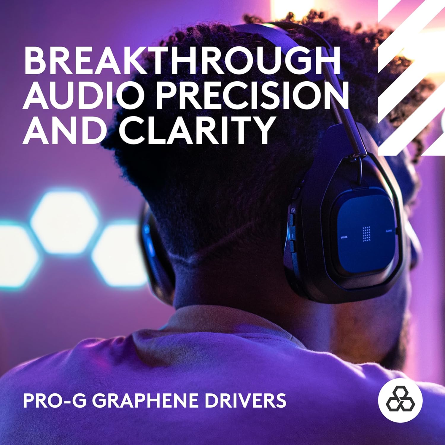 Logitech G Astro A50 X Omni-Platform Wireless Gaming Headset + Base Station for PS5  Xbox  PC PLAYSYNC Video & Audio Switcher  HDMI 2.1 4K 120Hz  24hr Battery  2.4GHz & BT-Black (Renewed)