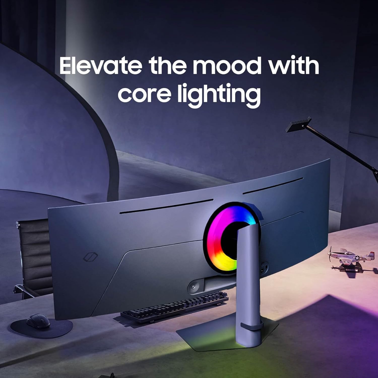 Samsung 49" Odyssey G93SC Series Curved Gaming Monitor  QD-OLED  240Hz  0.03ms  DQHD  G-Sync Compatible  FreeSync Premium Pro  Adjustable Stand