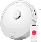 roborock Q8 Max Robot Vacuum and Mop Cleaner, DuoRoller Brush, 5500Pa Strong Suction, Lidar Navigation, Obstacle Avoidance, White (Renewed)
