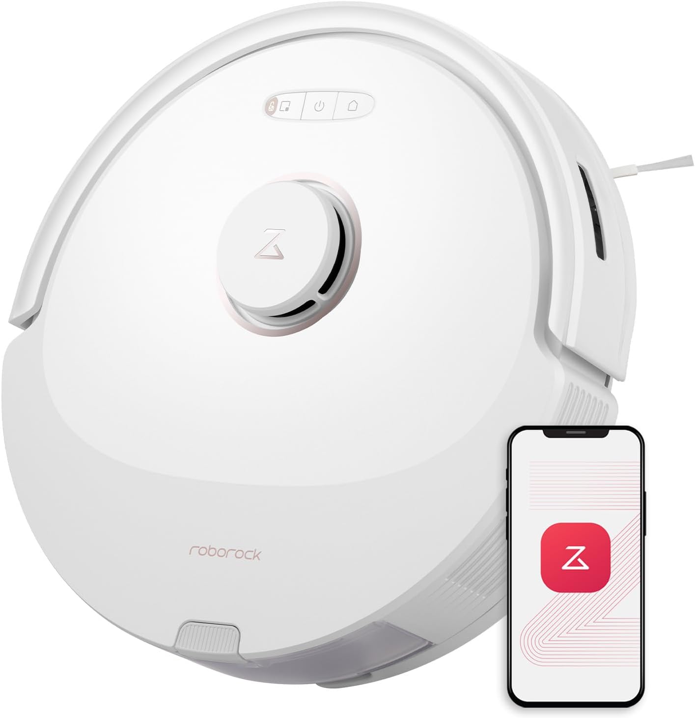 roborock Q8 Max Robot Vacuum and Mop Cleaner, DuoRoller Brush, 5500Pa Strong Suction, Lidar Navigation, Obstacle Avoidance, White (Renewed)