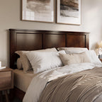 AFI, Madison King Solid Wood Panel Headboard, Walnut