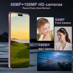 17PM Smartphone: Snapdragon 8 Gen 3, 12GB RAM + 512GB Storage, 7000mAh Battery, 6.99-inch Display, 68MP+108MP Camera, Android 15, 5G, Dual SIM - Superior OS Outperforms Competitors (Rose)