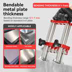 Sheet Metal Roller 2 Station Metal Bender， Metal Roofing Tools，Sheet Metal Fabrication，0-100° Bending Range，lightweight and highly portable， Large Sheet Metal Roller and Bending Tool(7in)