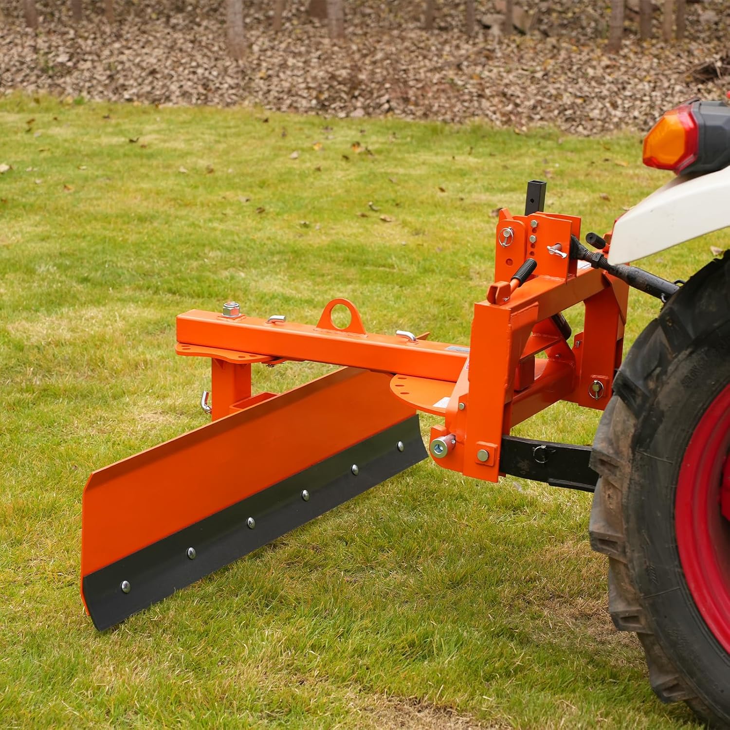 72" 6-Way Adjustable Tractor Rear Blade 3-Point Hitch Attachment- 25.6" Offset & ±45° Angle  Cat.1 20-45HP  RB72S